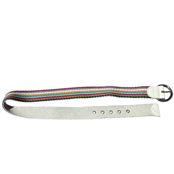 Blue & Pink Striped Men's Belt - Picture 6 of 7